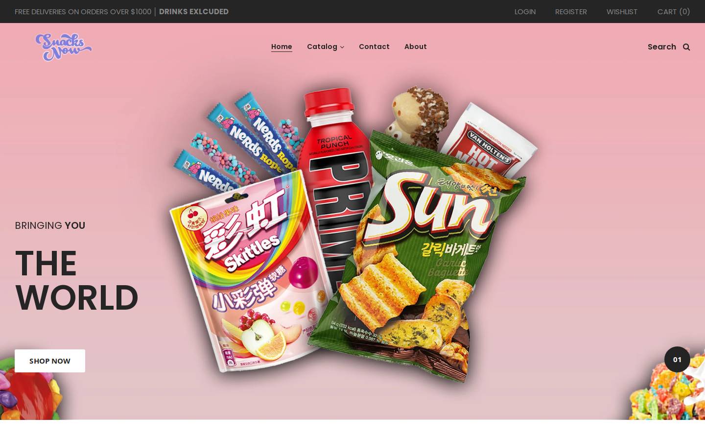 snacksnow.ca homepage screenshot