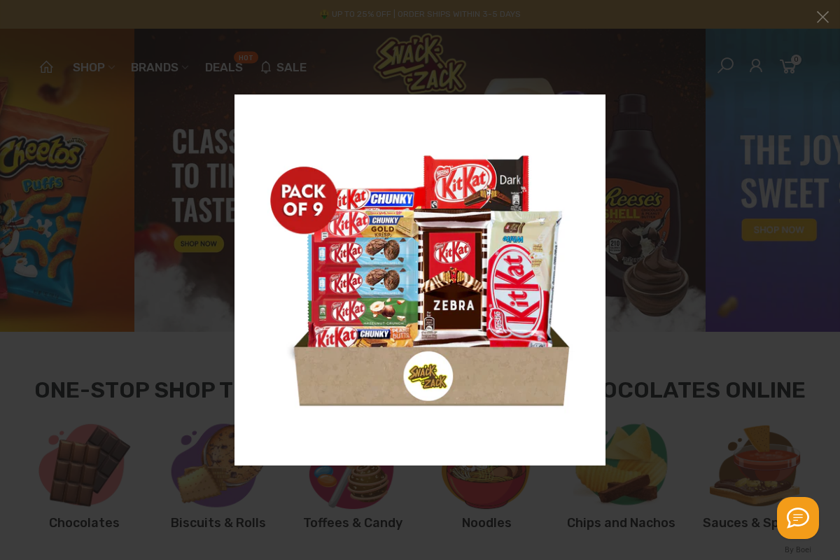 SnackZack homepage screenshot