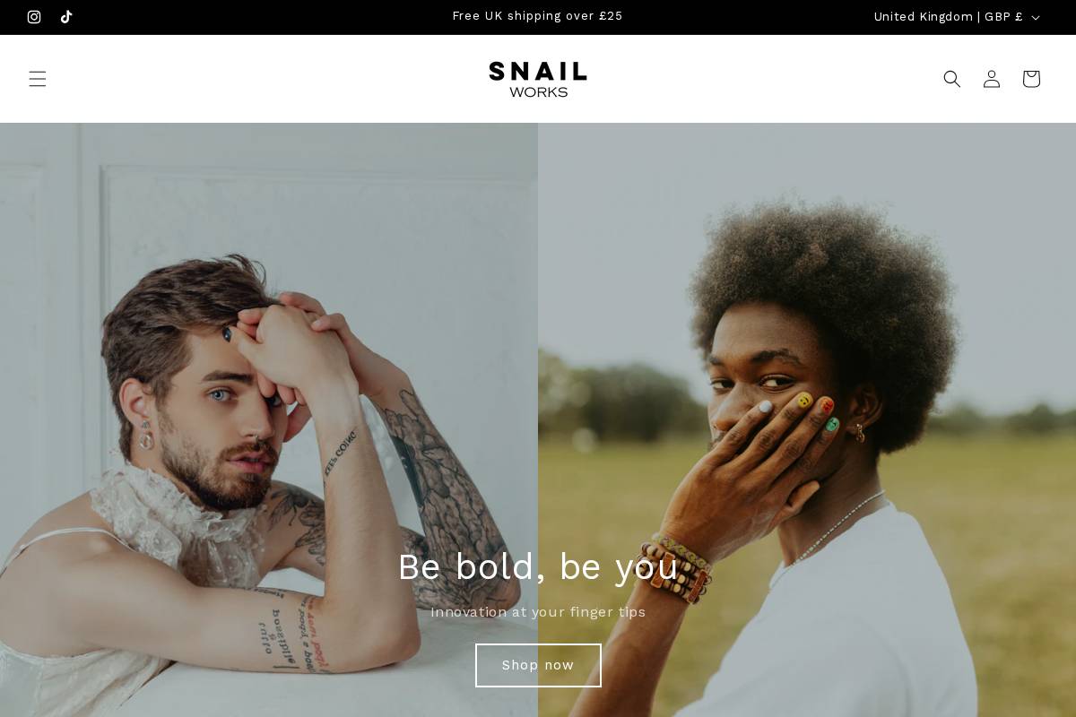 snailworks.store homepage screenshot