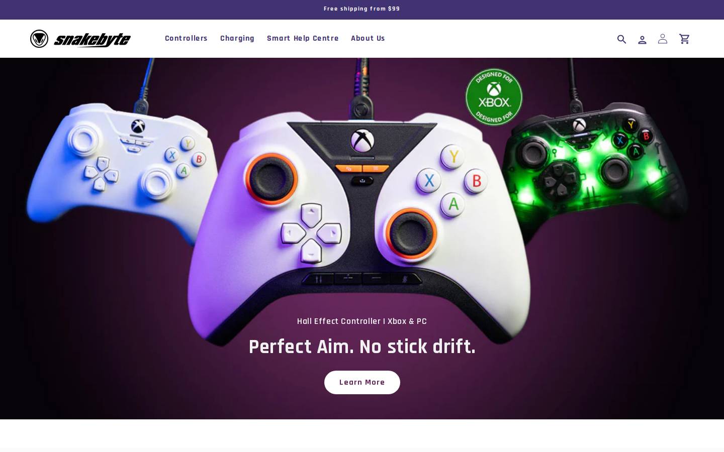 snakebyte homepage screenshot