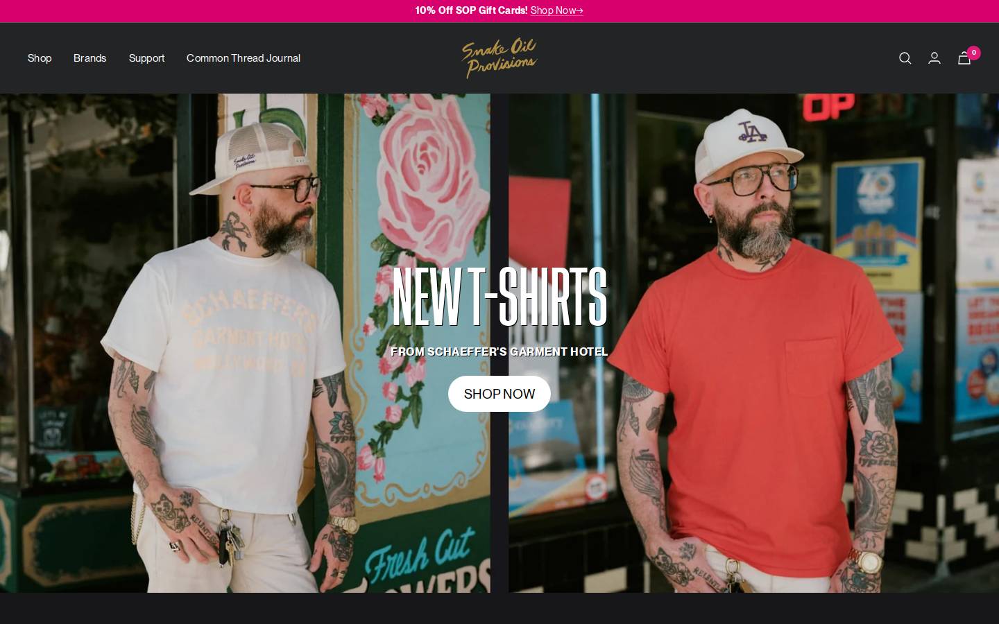 snakeeyesociety.com homepage screenshot