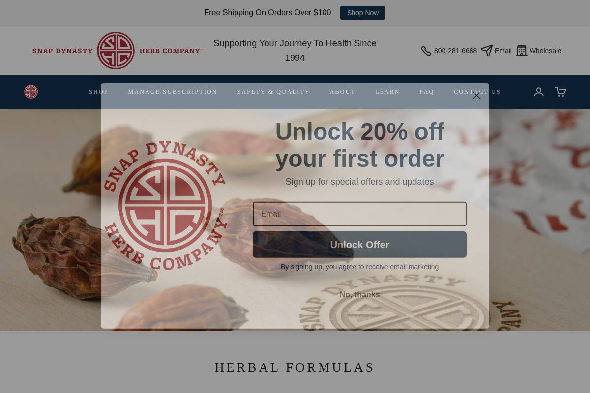 snapdynasty.com homepage screenshot