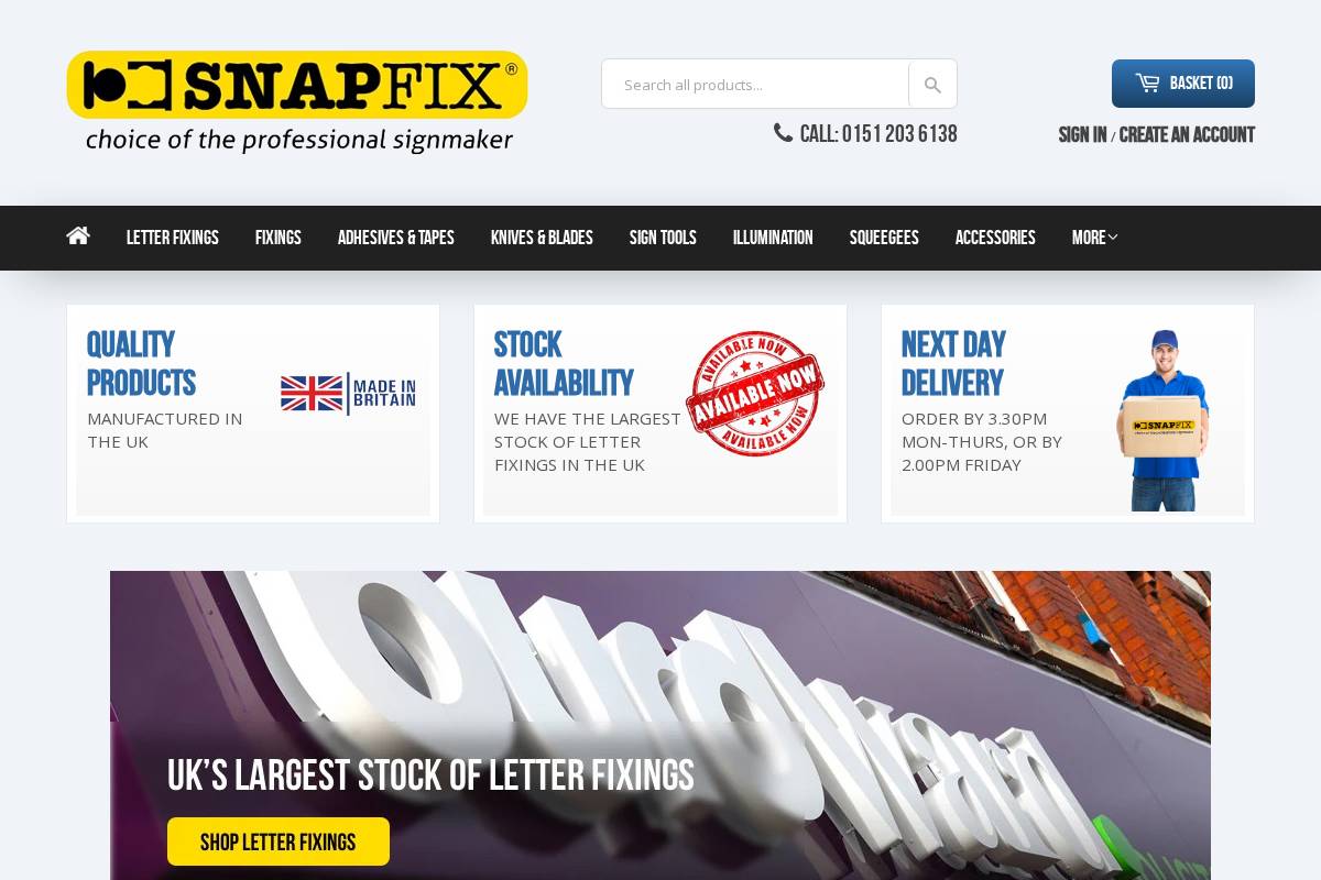 snapfix.co.uk homepage screenshot