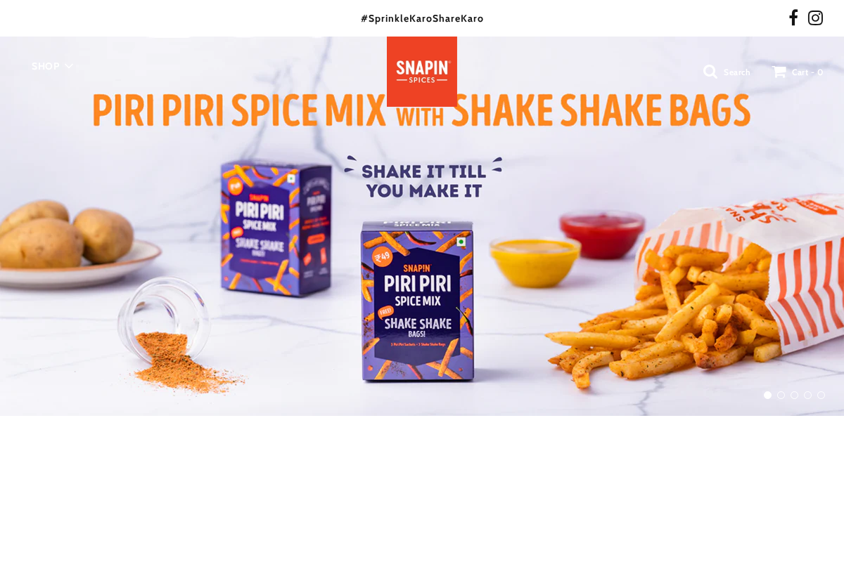 SNAP!N homepage screenshot