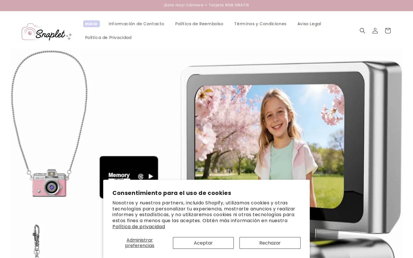 snaplet.store homepage screenshot