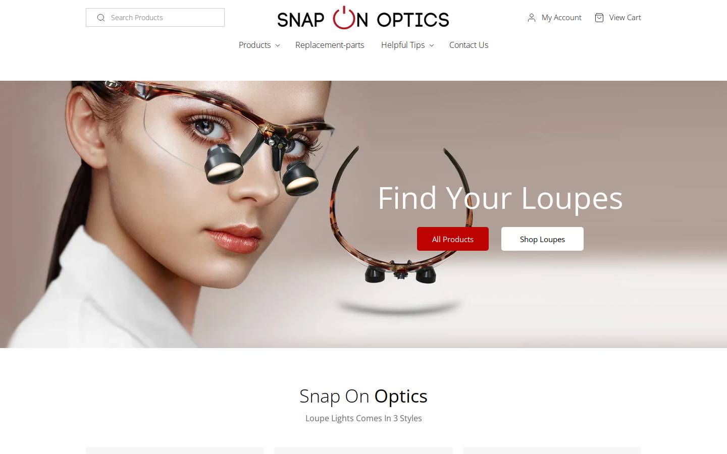 snaponoptic.com homepage screenshot