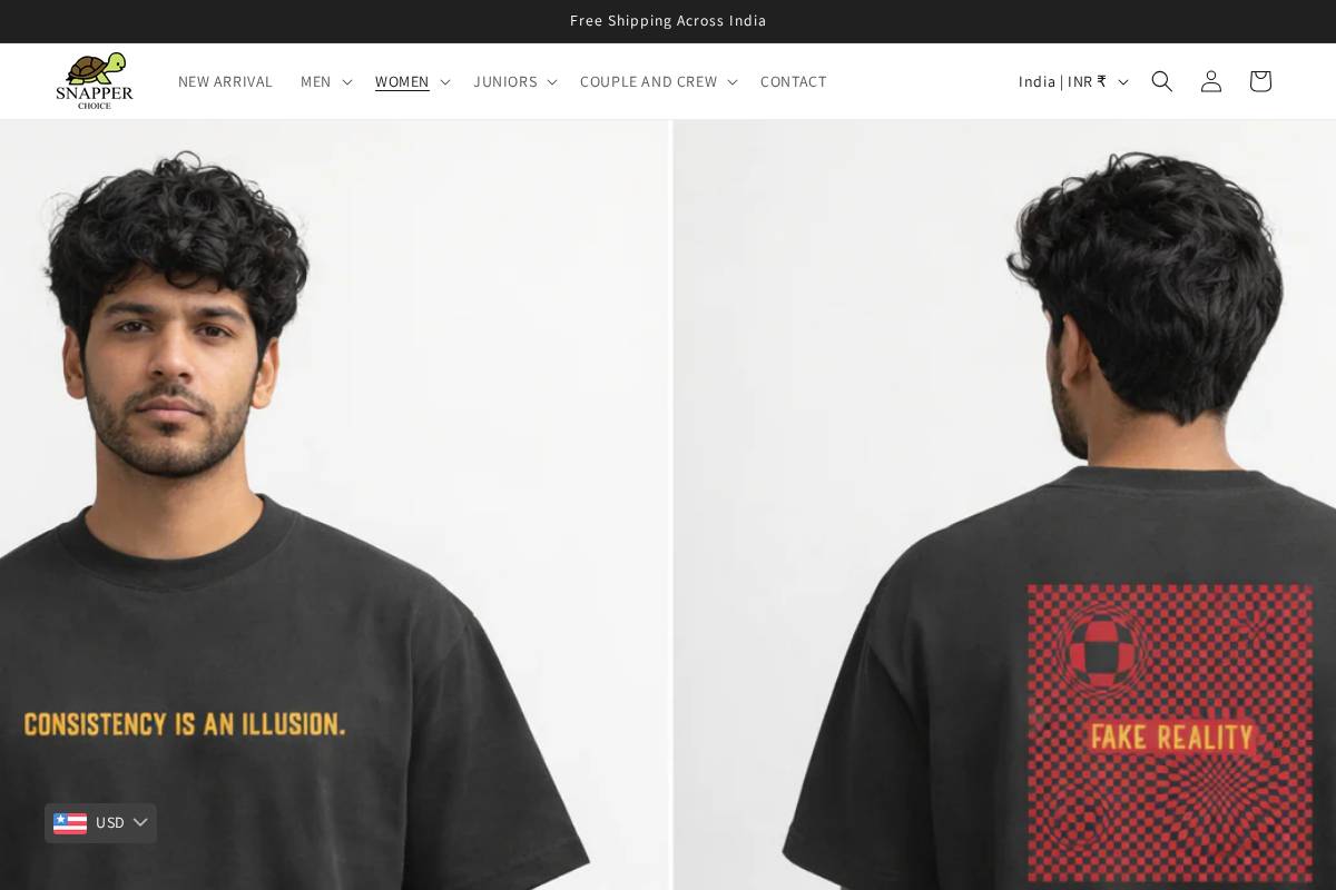 Snapper Choice homepage screenshot