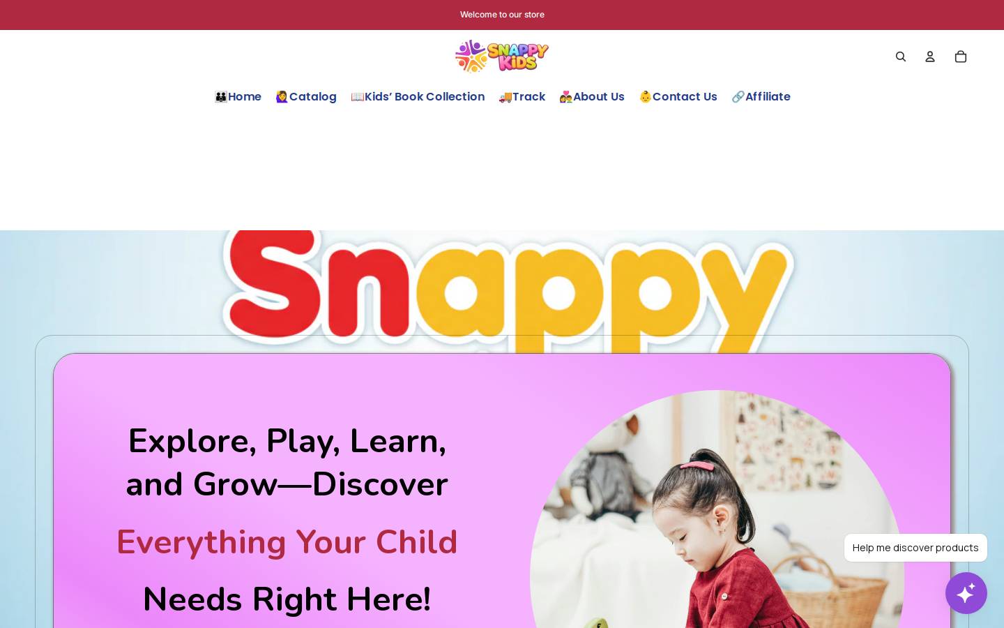 snappykids.net homepage screenshot