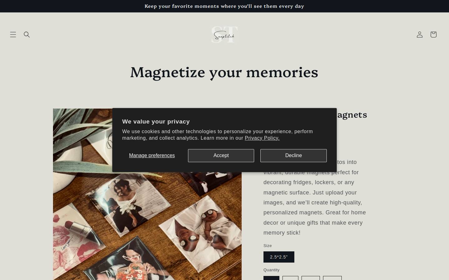 snaptitch.com homepage screenshot
