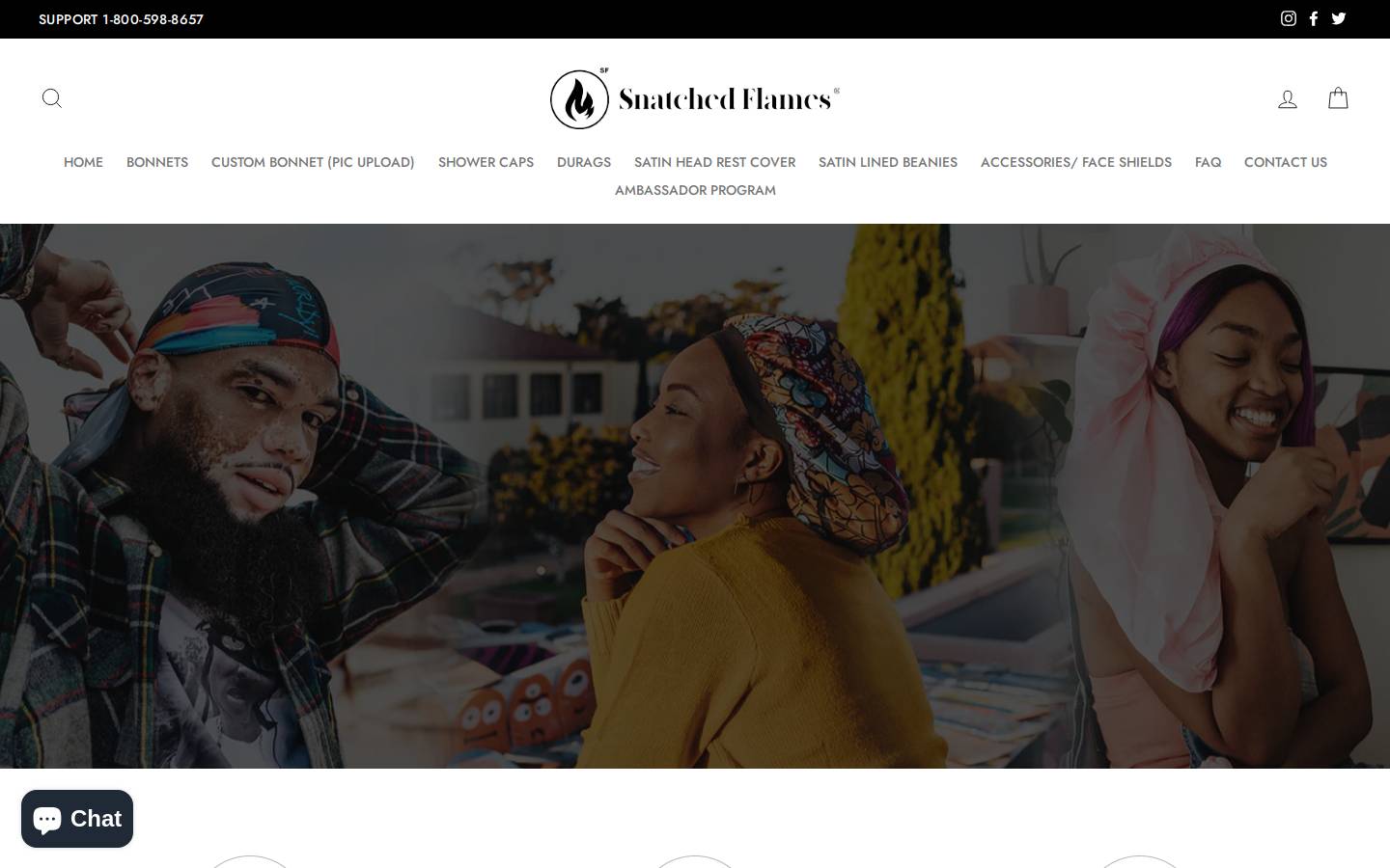 snatchedflames.com homepage screenshot