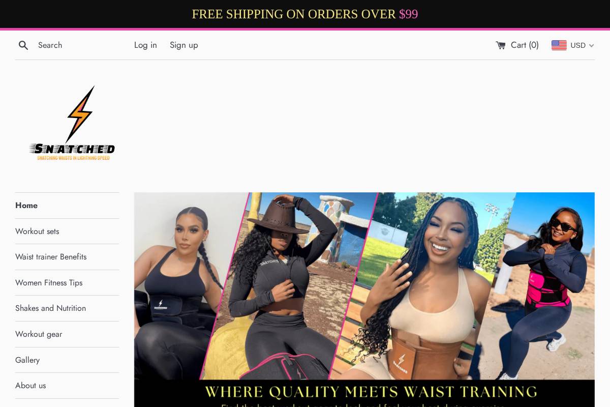 snatchedsnatchers.com homepage screenshot