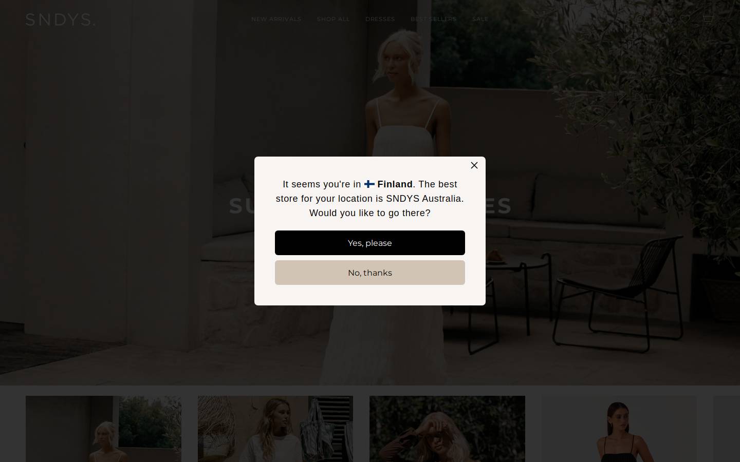 sndysthelabel.com homepage screenshot