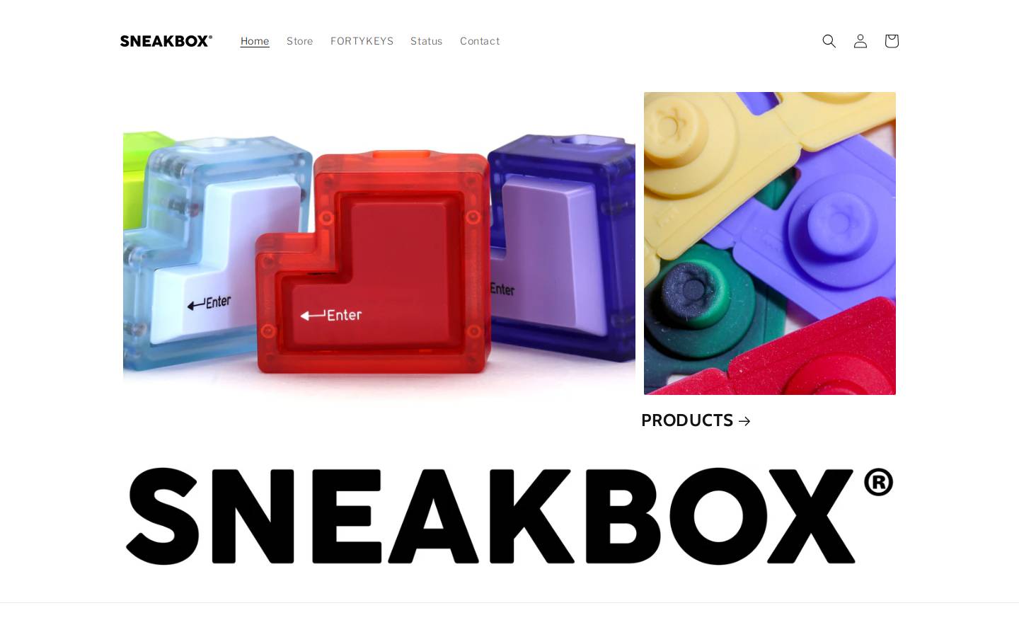 sneakbox.com homepage screenshot