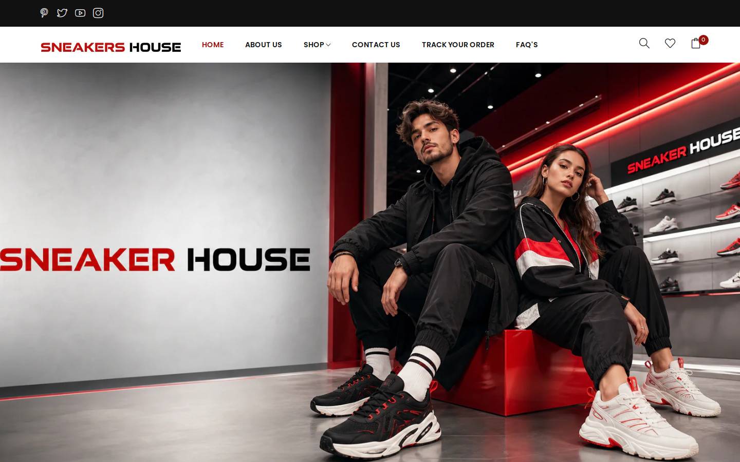 sneakerhouse.us homepage screenshot
