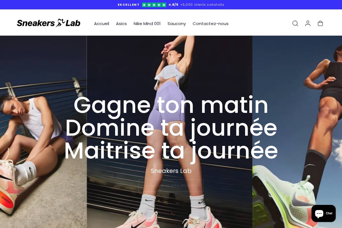 Sneakerslab homepage screenshot