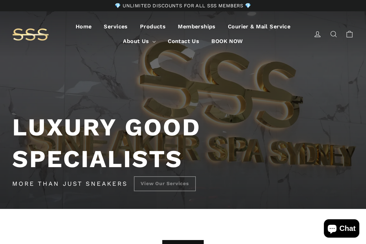 sneakerspasydney.com.au homepage screenshot