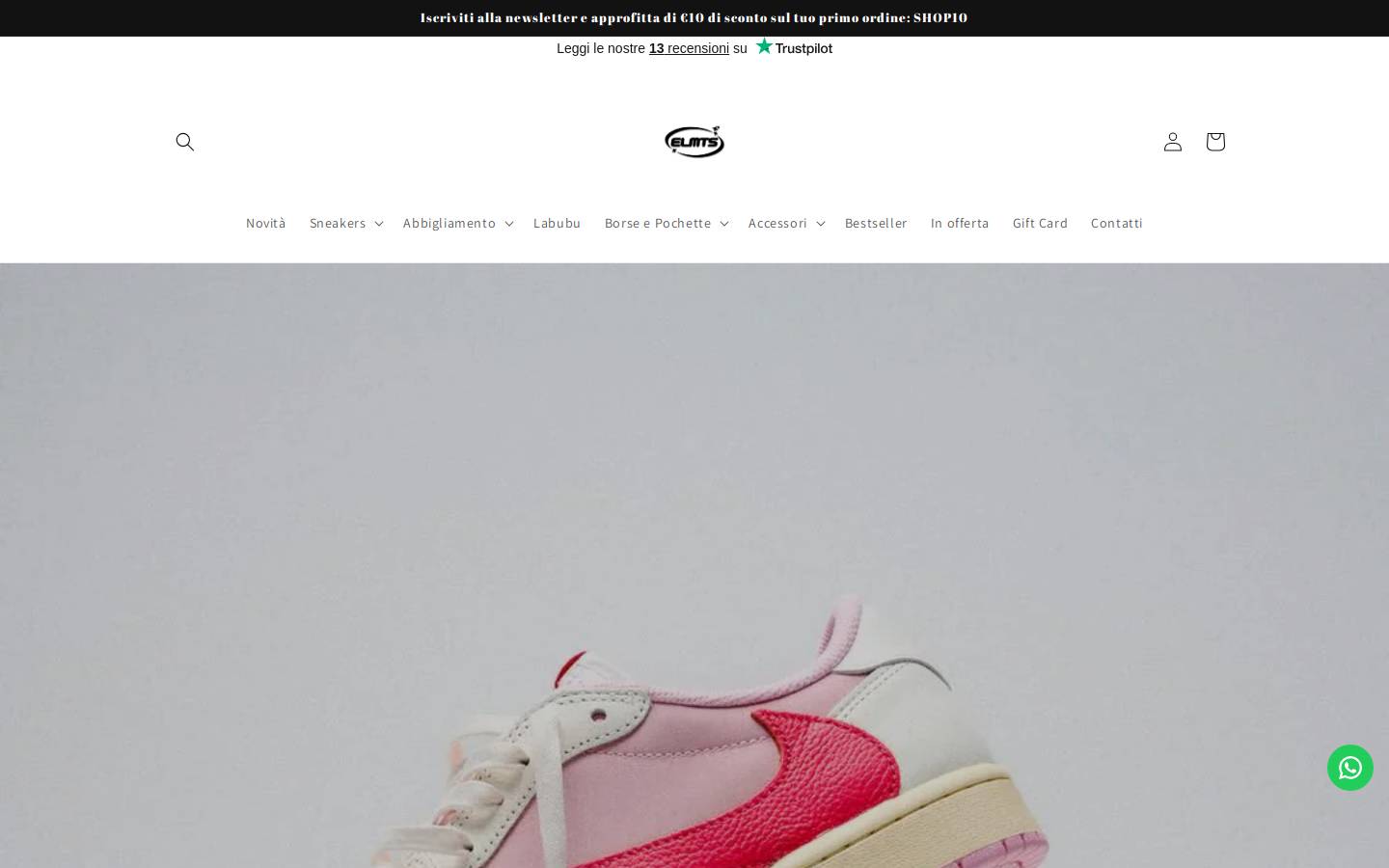 Elements Store ReggioEmilia homepage screenshot
