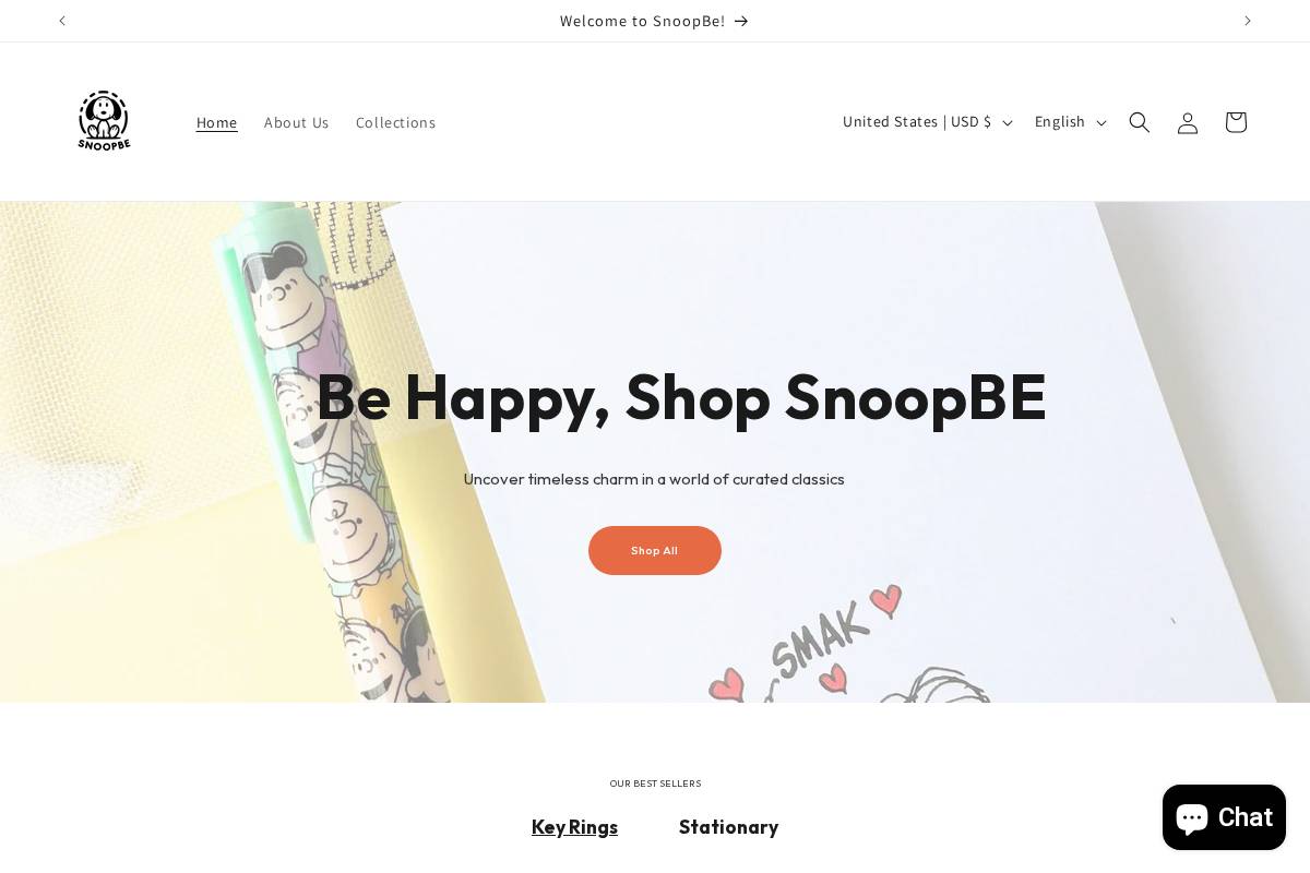 snoopbe.com homepage screenshot