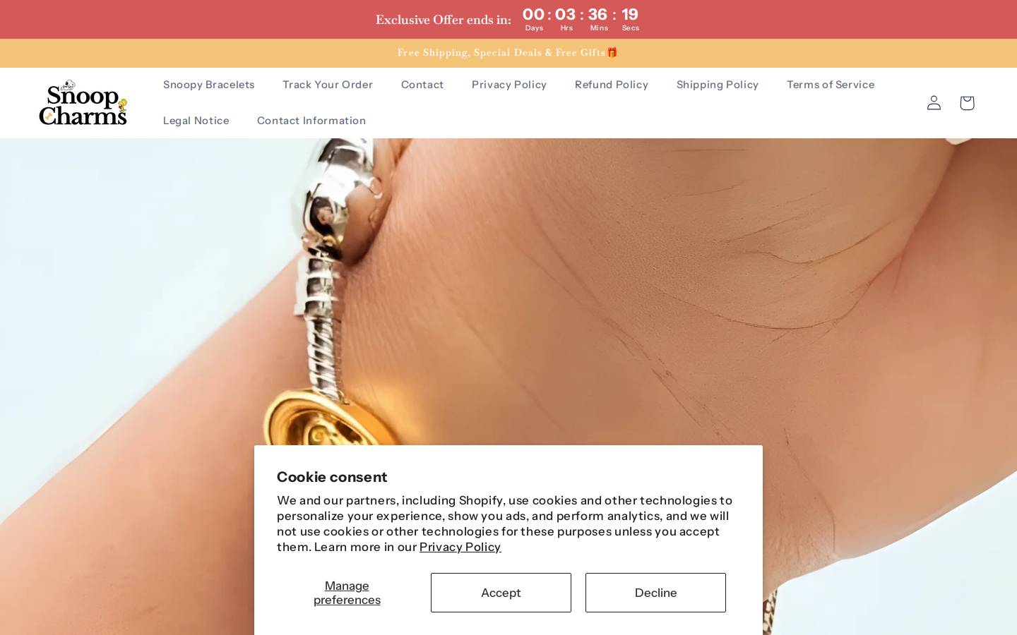 snoopcharms.store homepage screenshot