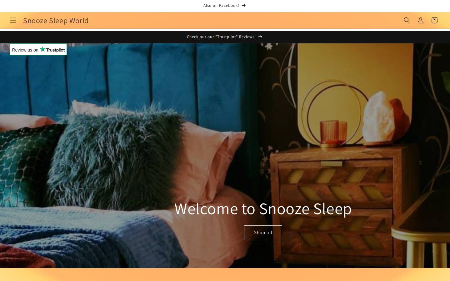 Snoozesleepworld homepage screenshot