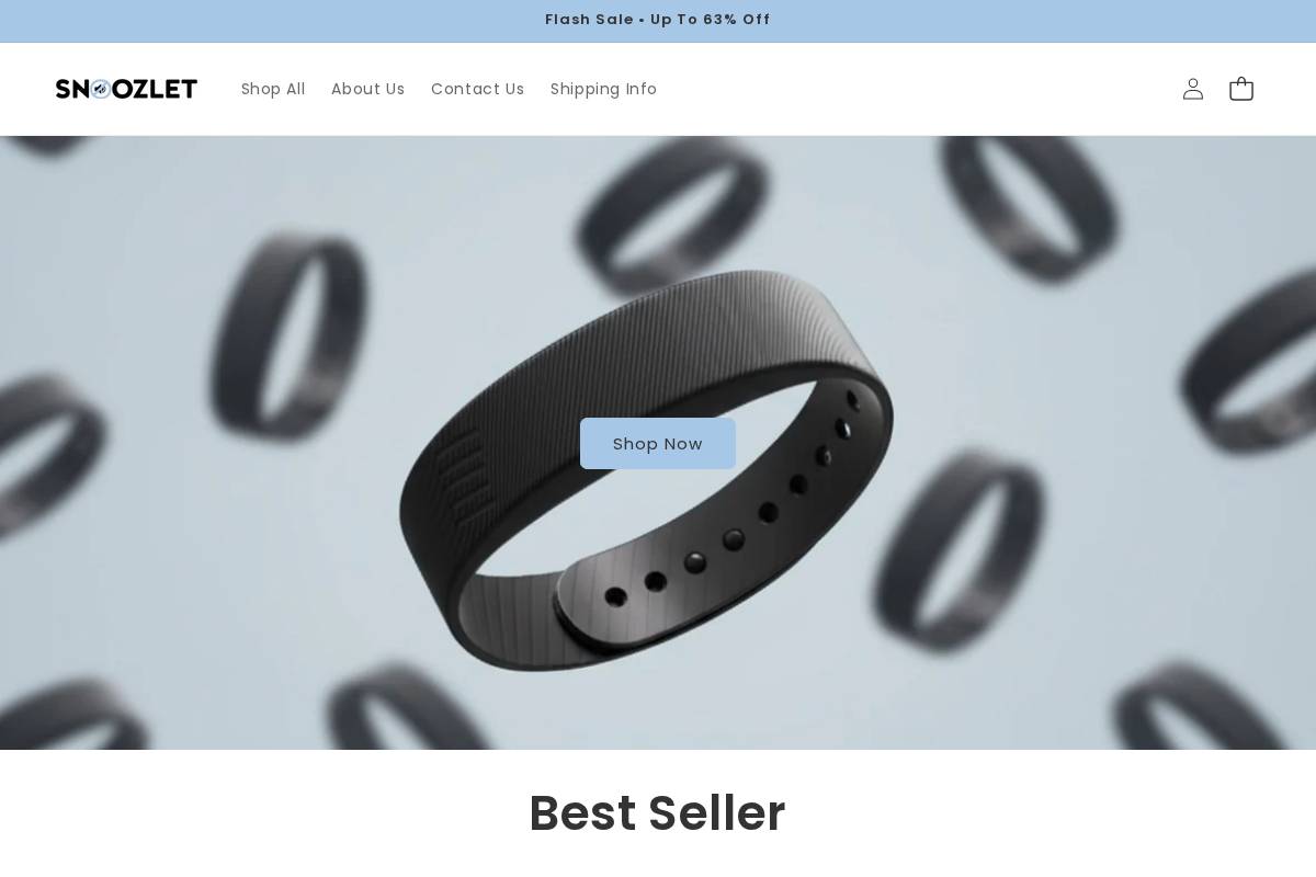 snoozlet.com homepage screenshot