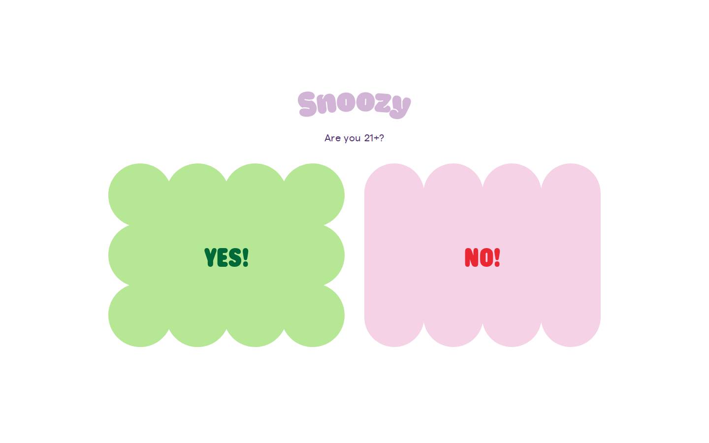 snoozygummy.com homepage screenshot