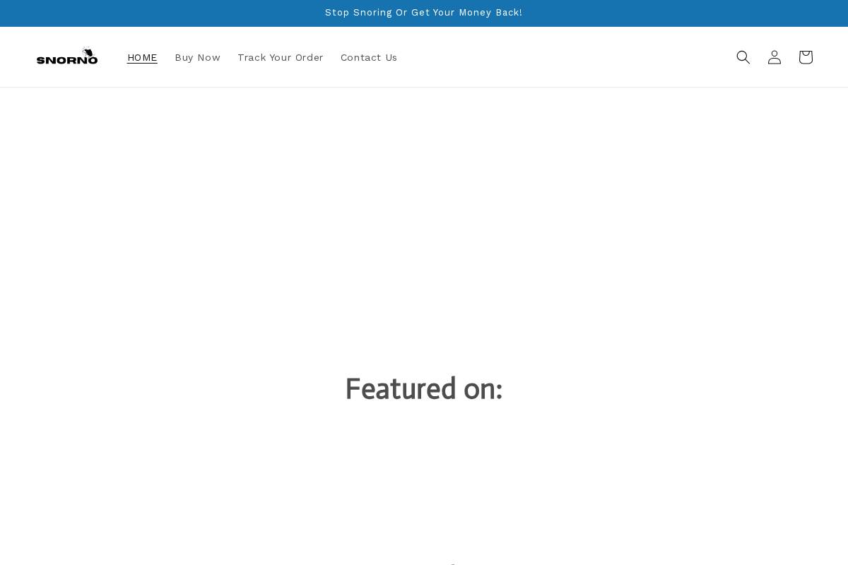 Snorno homepage screenshot
