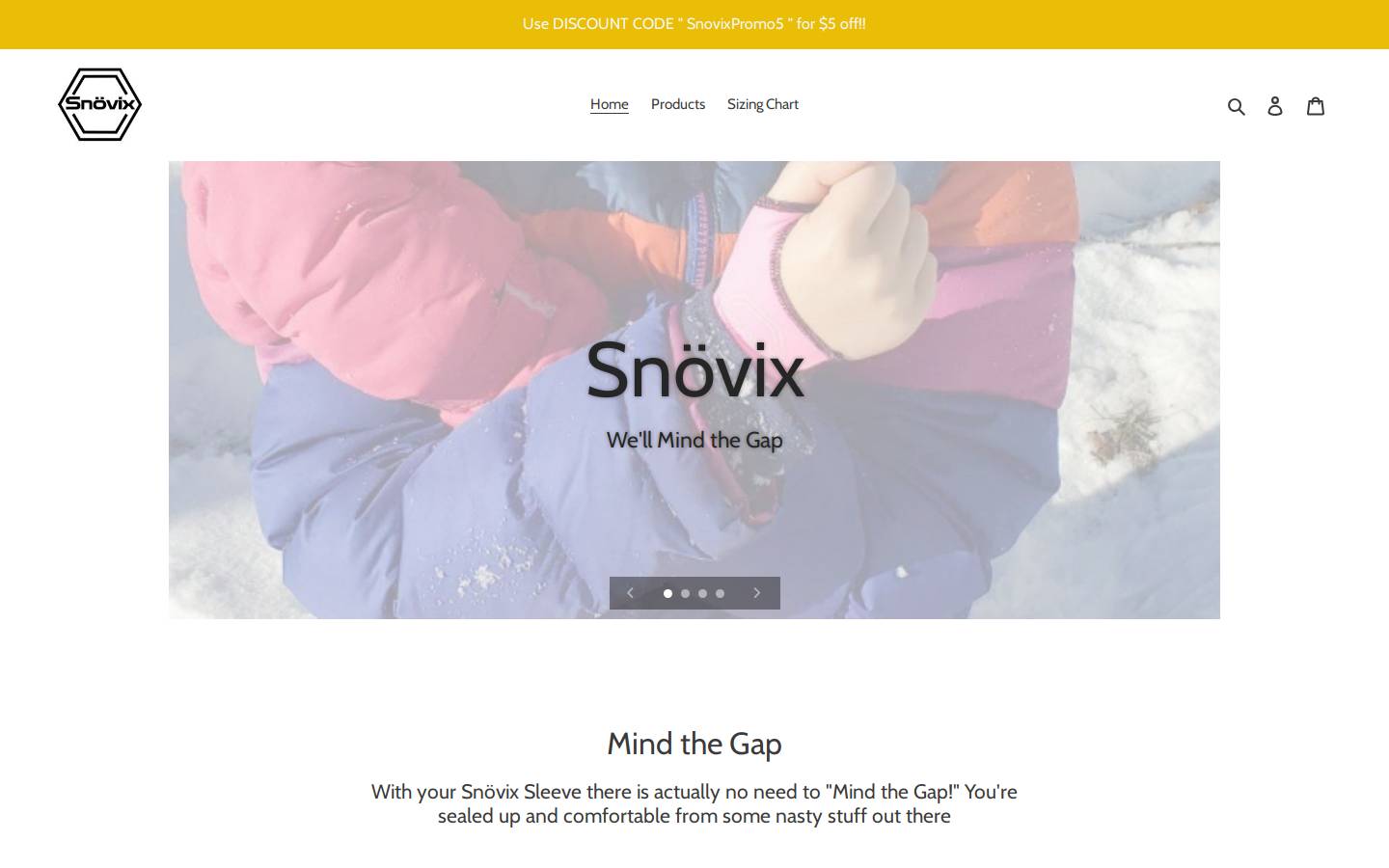 snovix.com homepage screenshot
