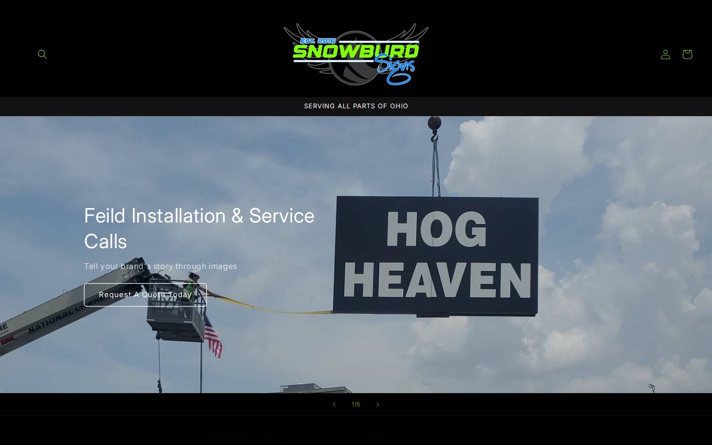 snowburd.com homepage screenshot