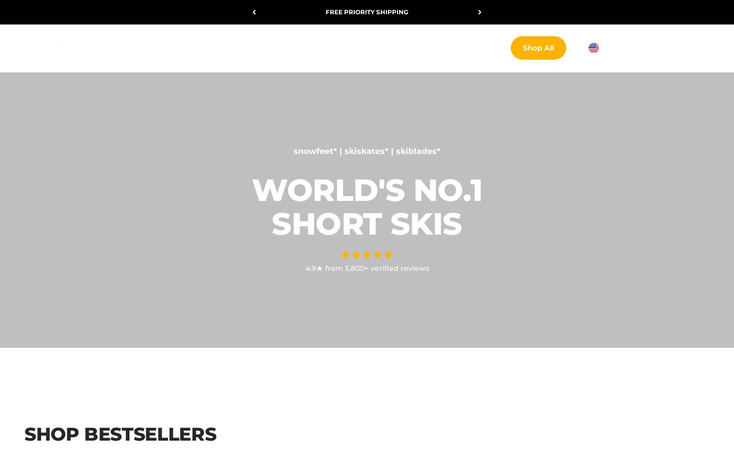 snowfeetstore.com homepage screenshot