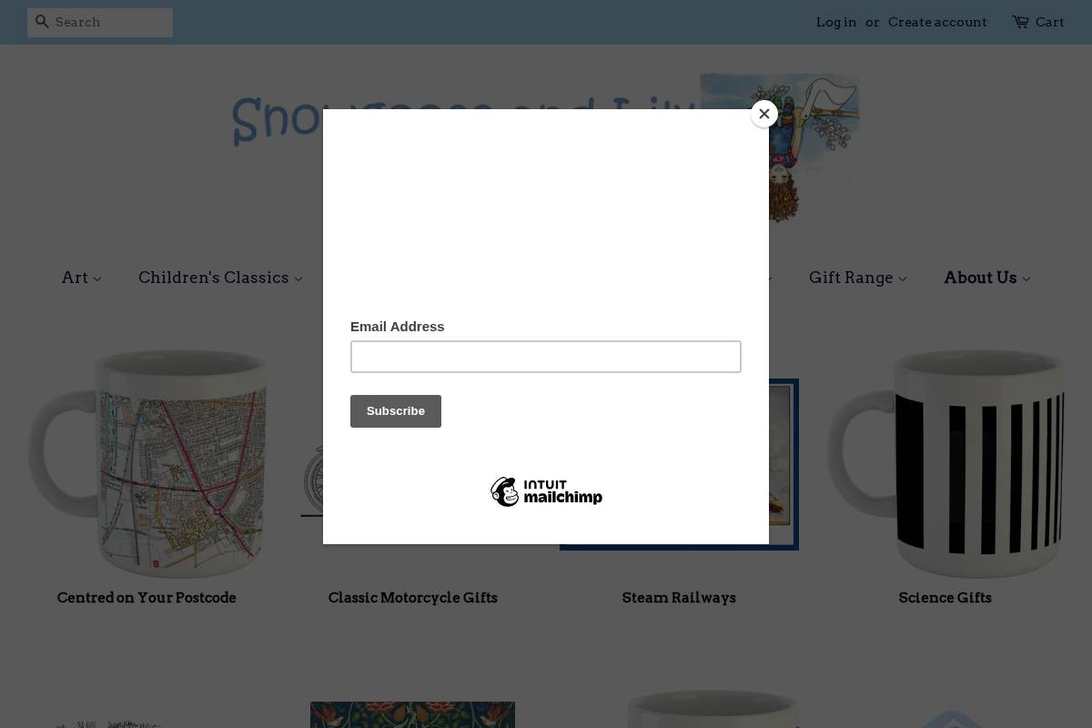 snowgooseandlily.com homepage screenshot