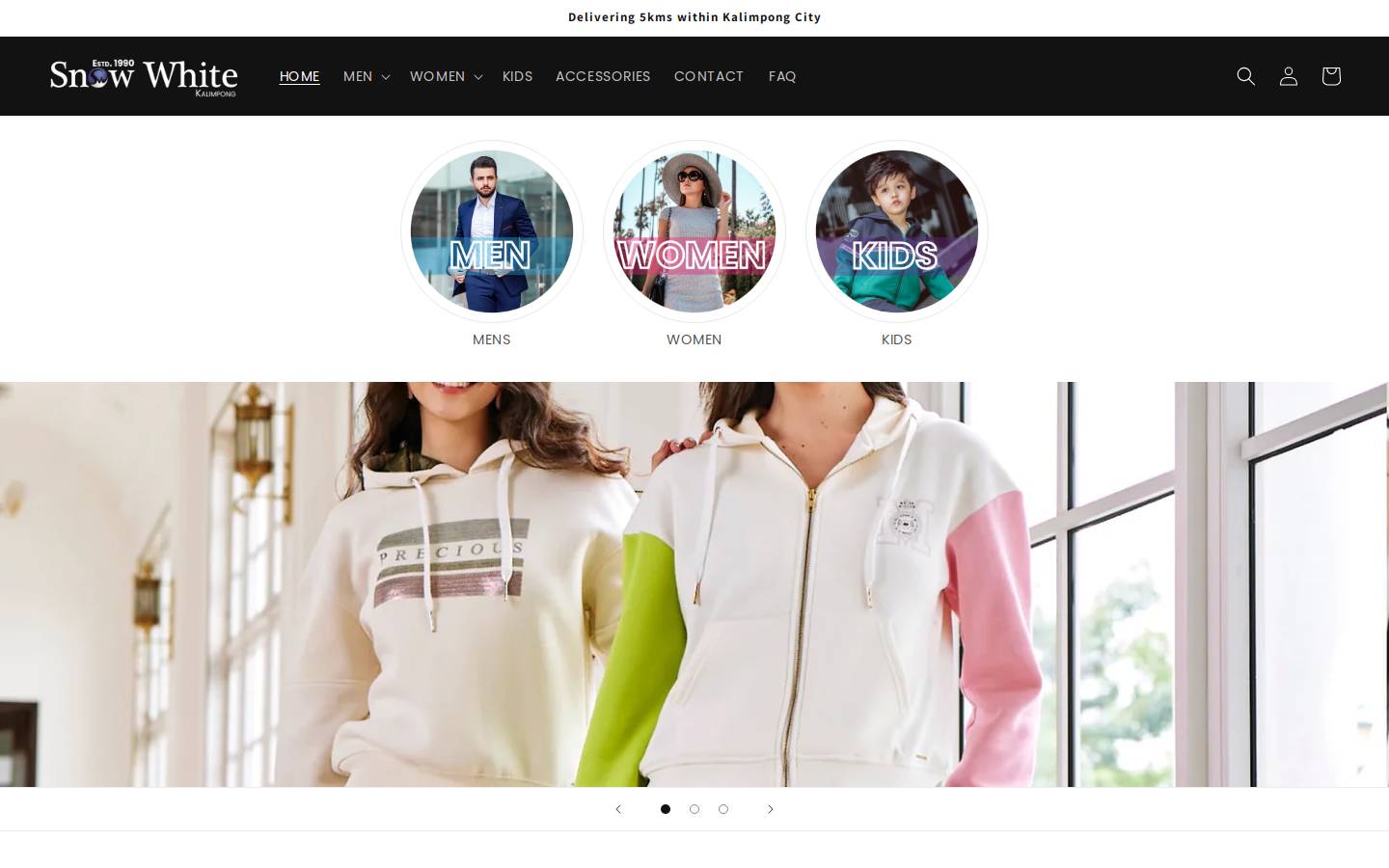 snowwhite.in homepage screenshot