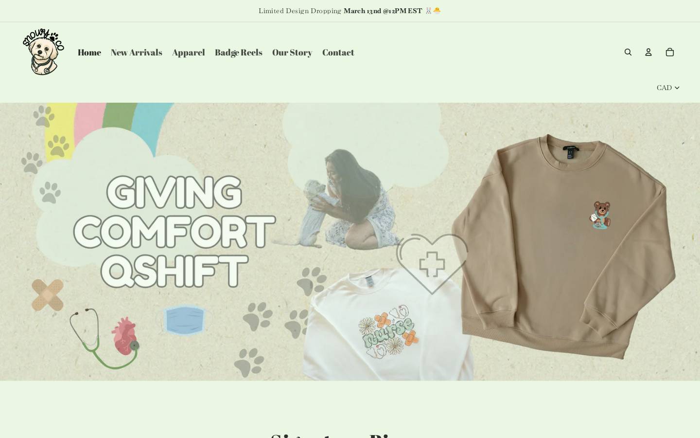 snowyandco.com homepage screenshot