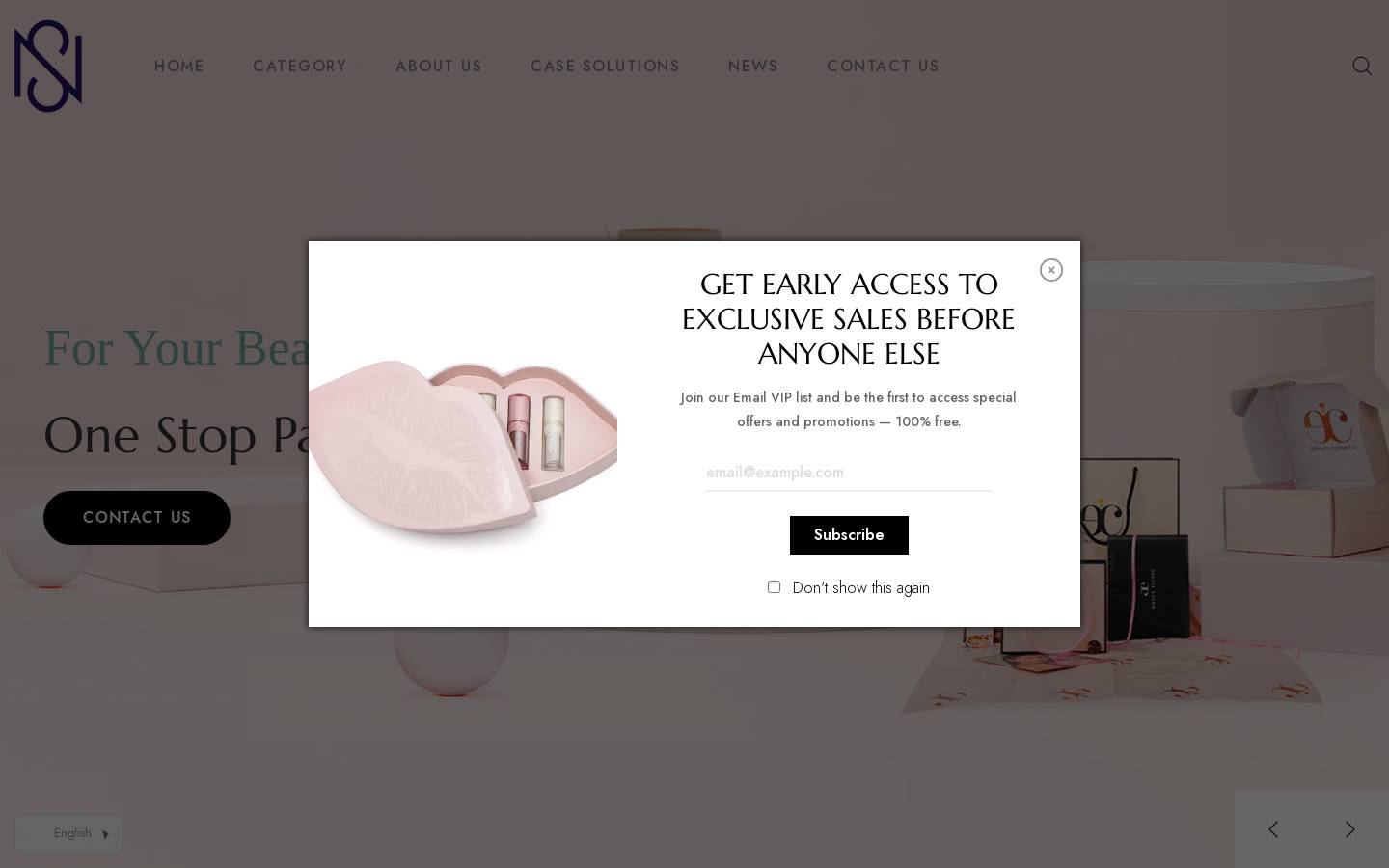 Snpacks homepage screenshot