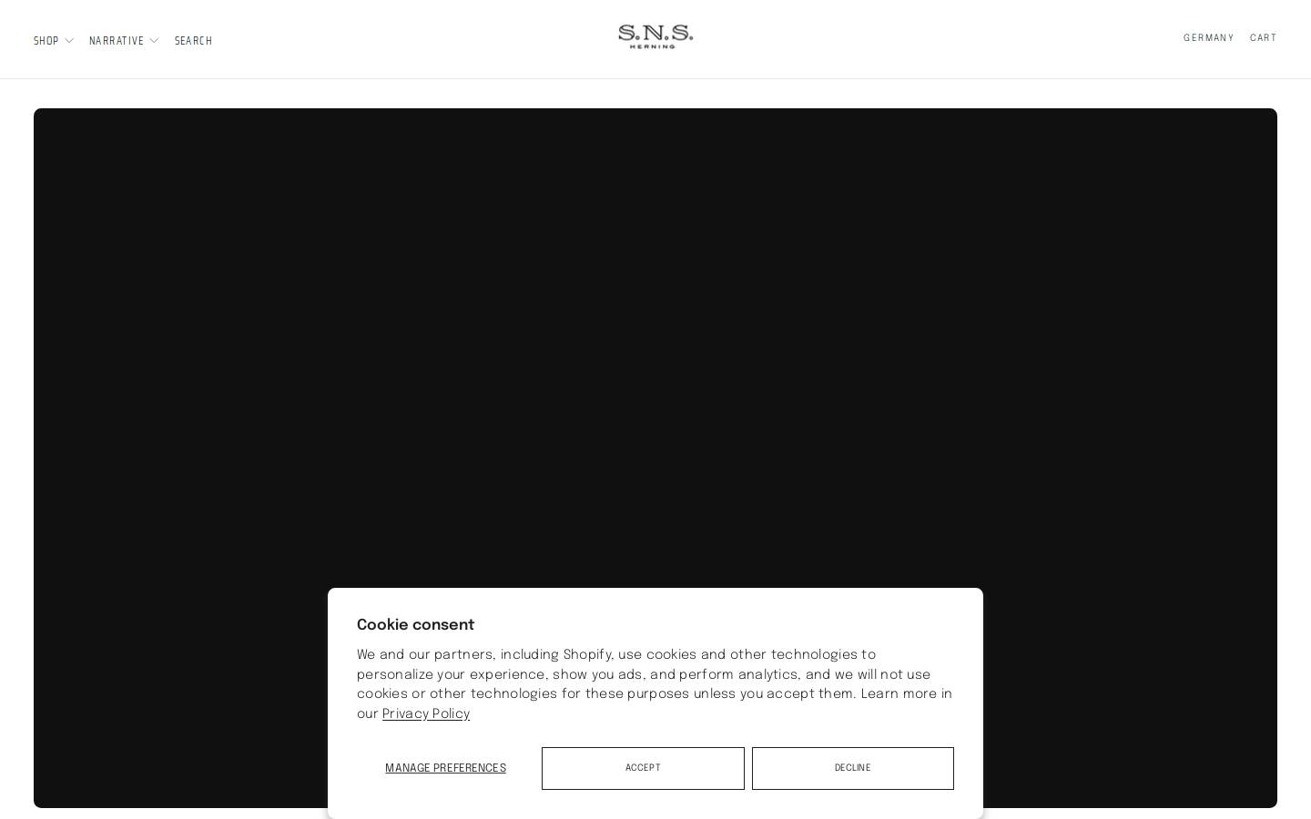 Sns Herning homepage screenshot