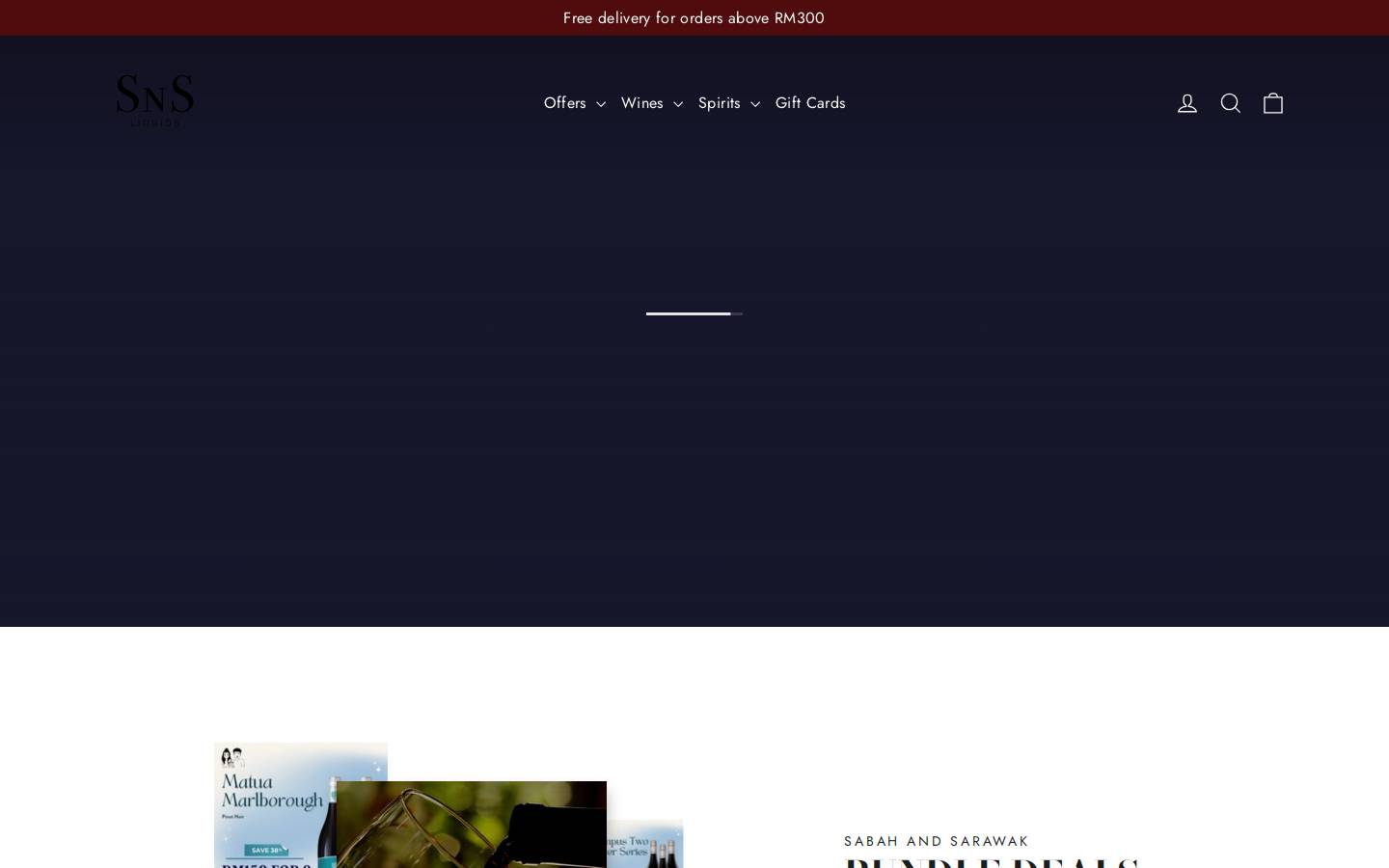 snsliquids.com homepage screenshot
