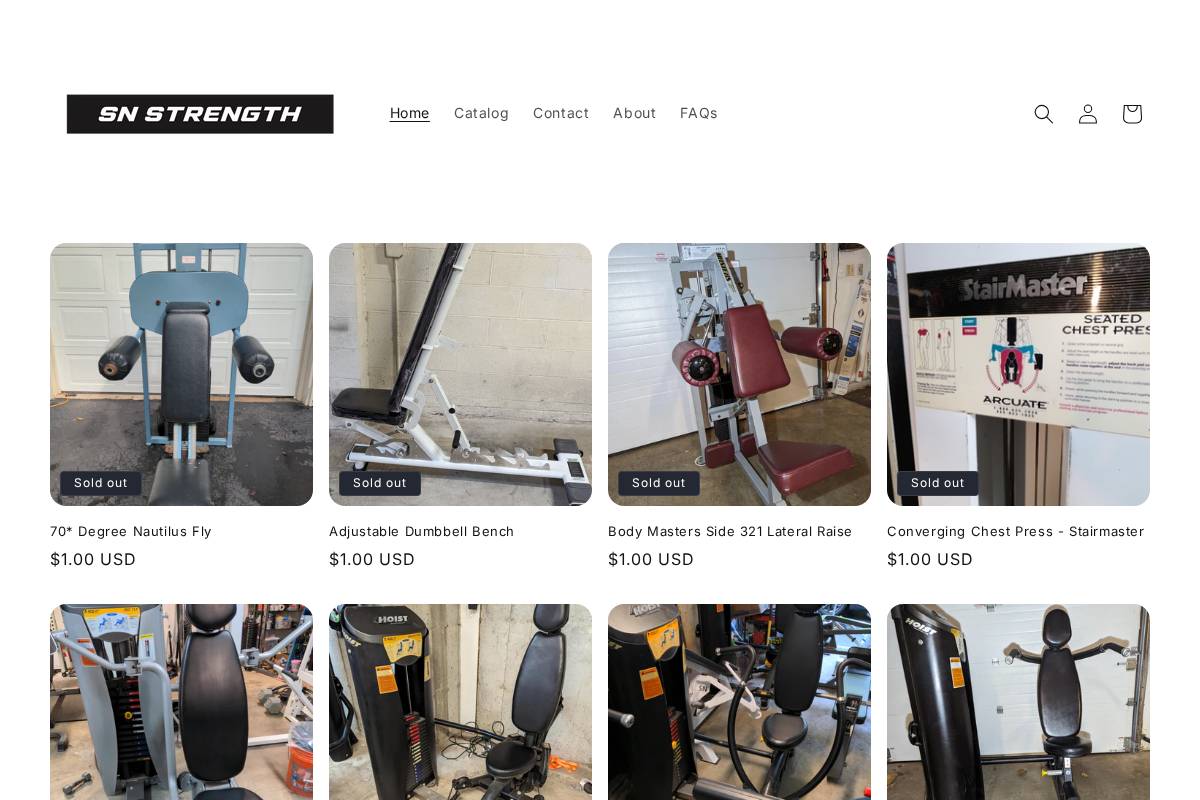 snstrength.com homepage screenshot