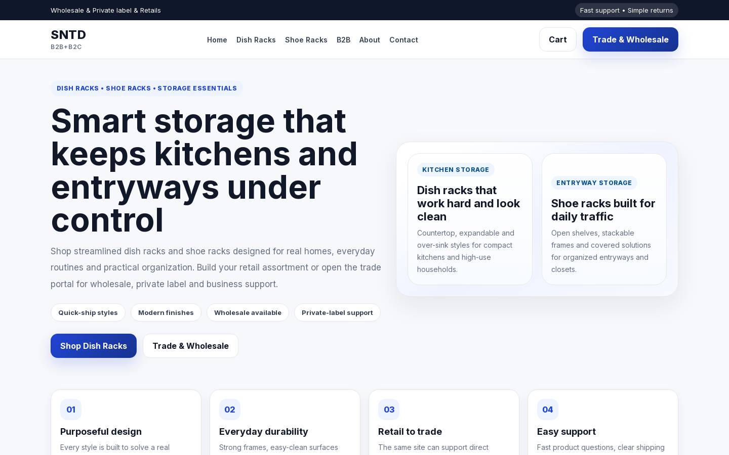 sntd.com homepage screenshot