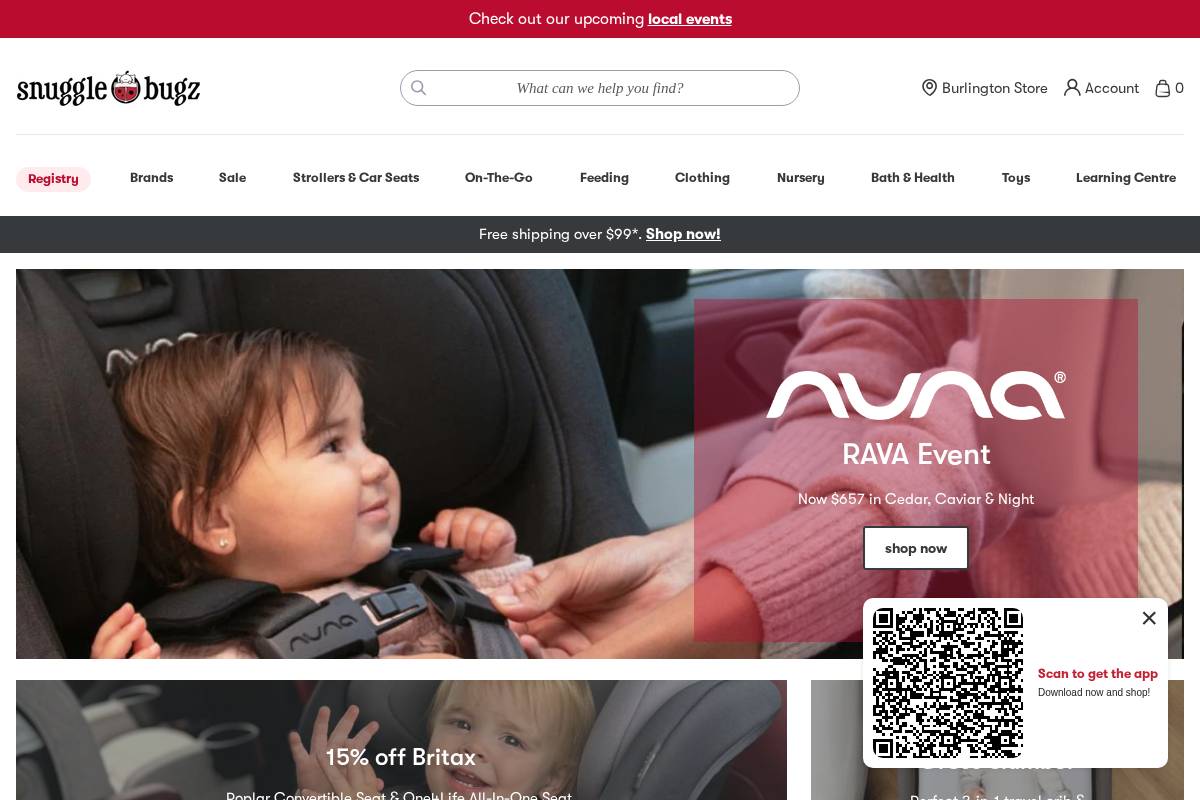 Snuggle Bugz - Canada's Baby Store homepage screenshot