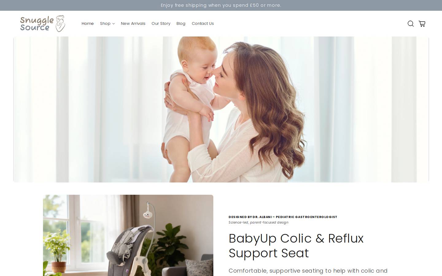 snugglesource.com homepage screenshot