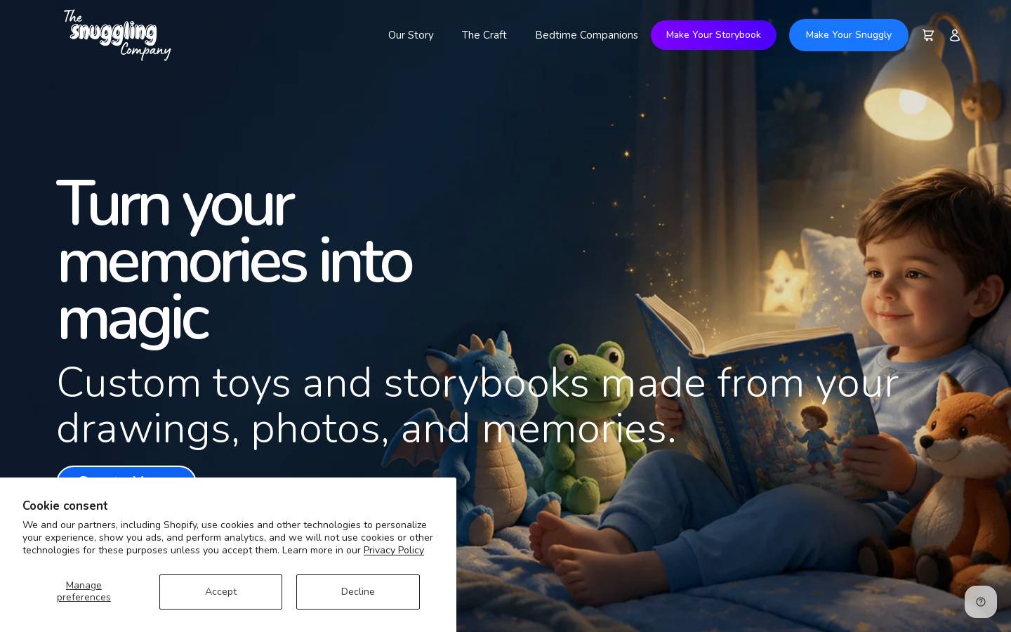 snuggling.co homepage screenshot