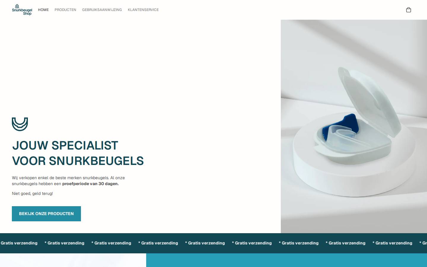 snurkbeugel.shop homepage screenshot