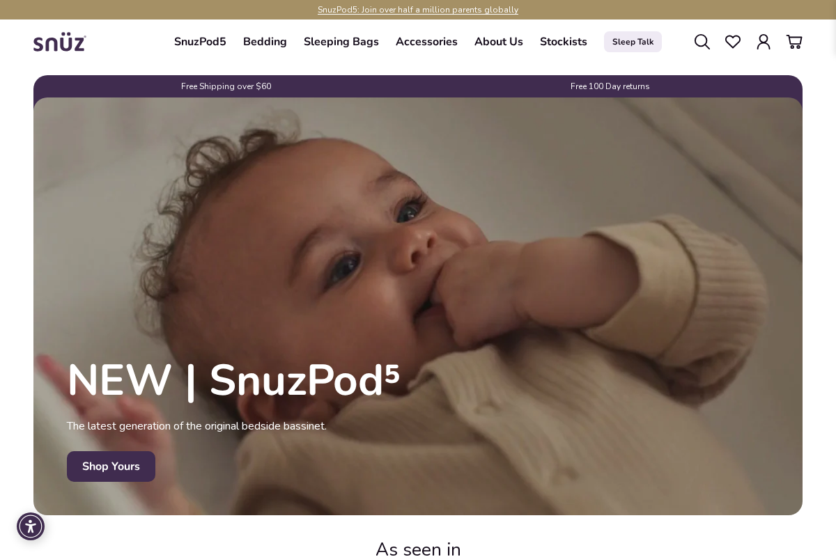 Snuz homepage screenshot