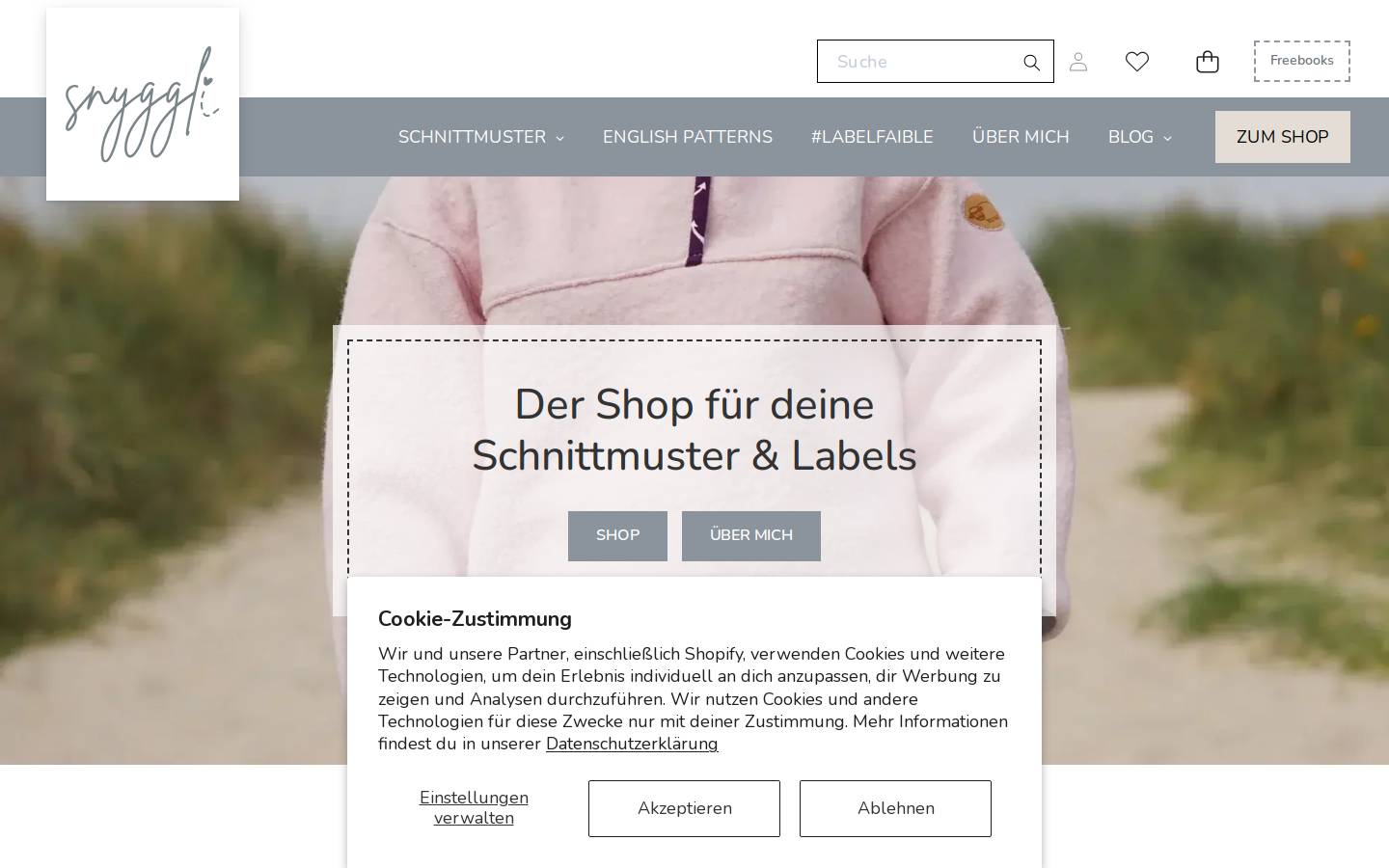 snyggli.de homepage screenshot