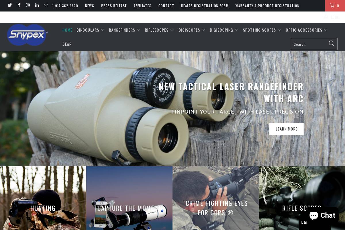 snypex.com homepage screenshot