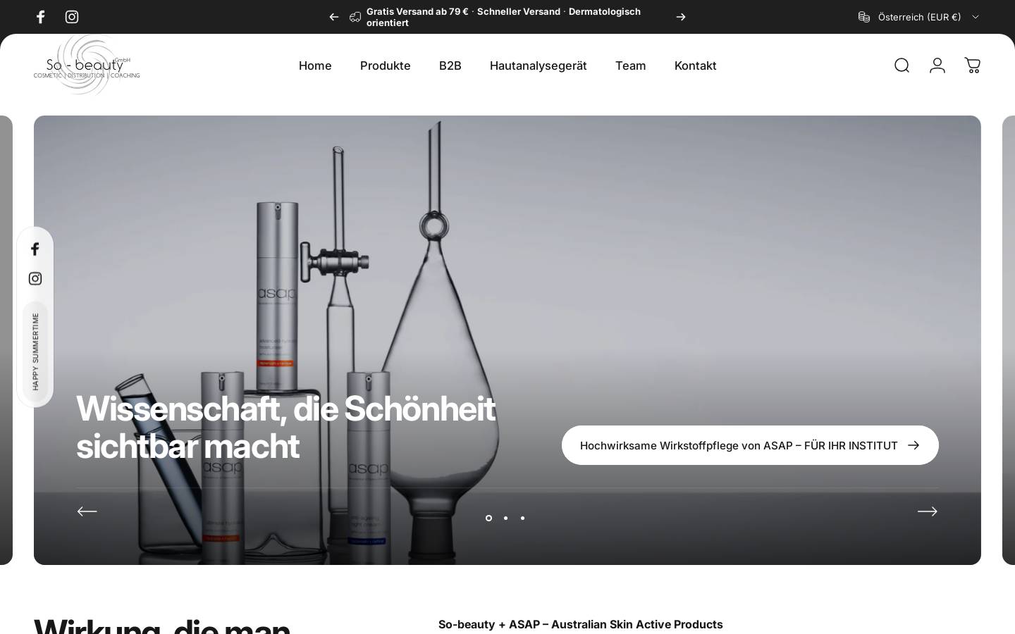 so-beauty.at homepage screenshot