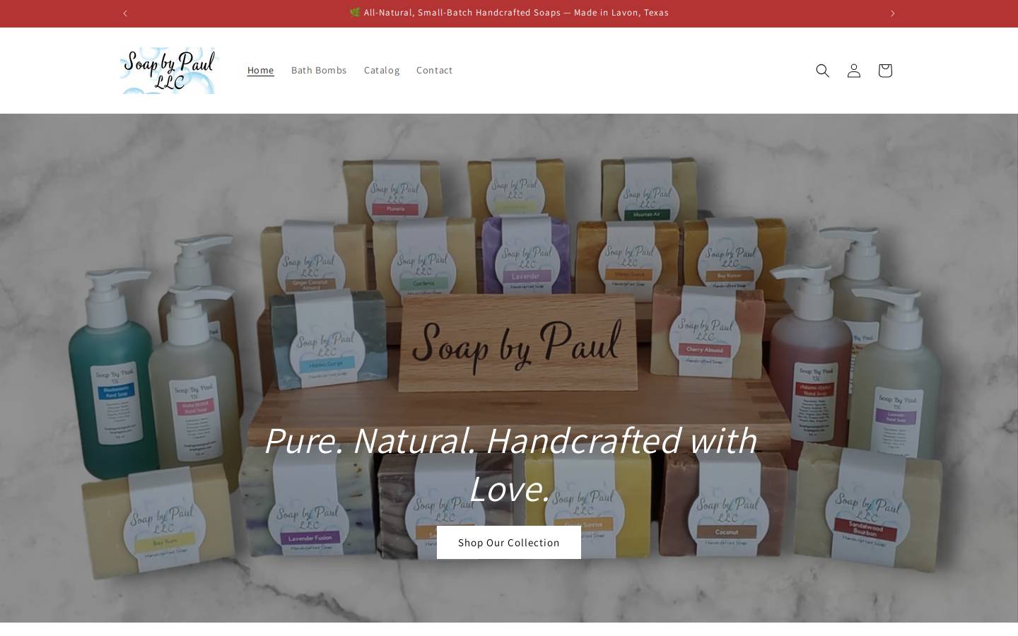 soapbypaul.shop homepage screenshot