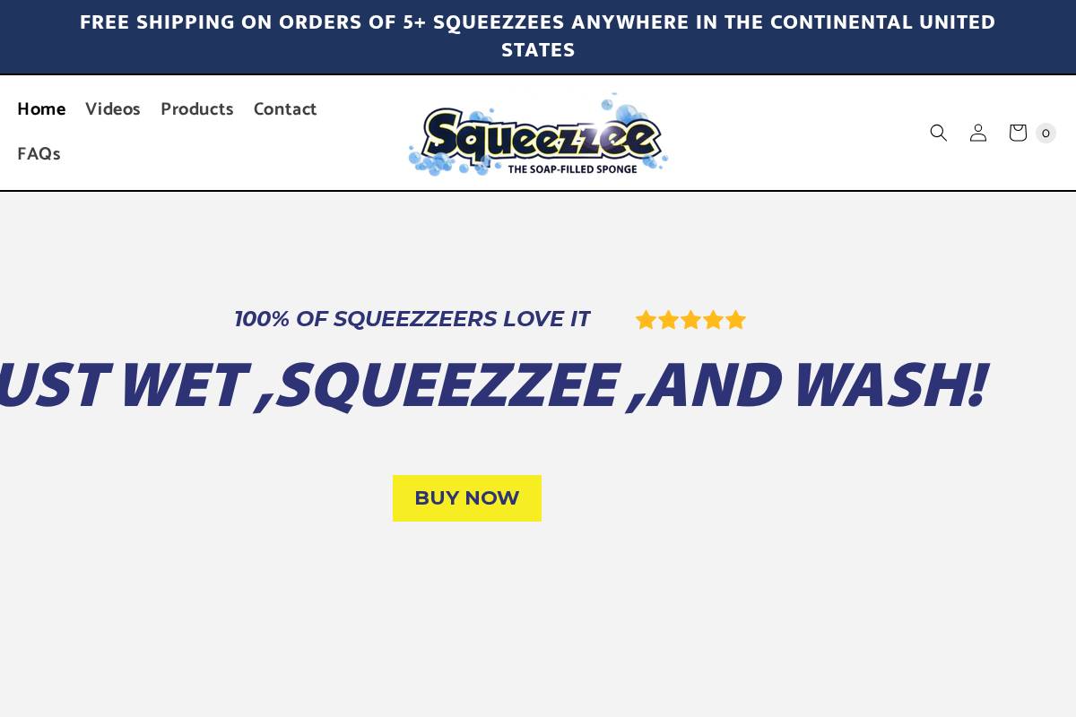 soapfilledsponge.com homepage screenshot