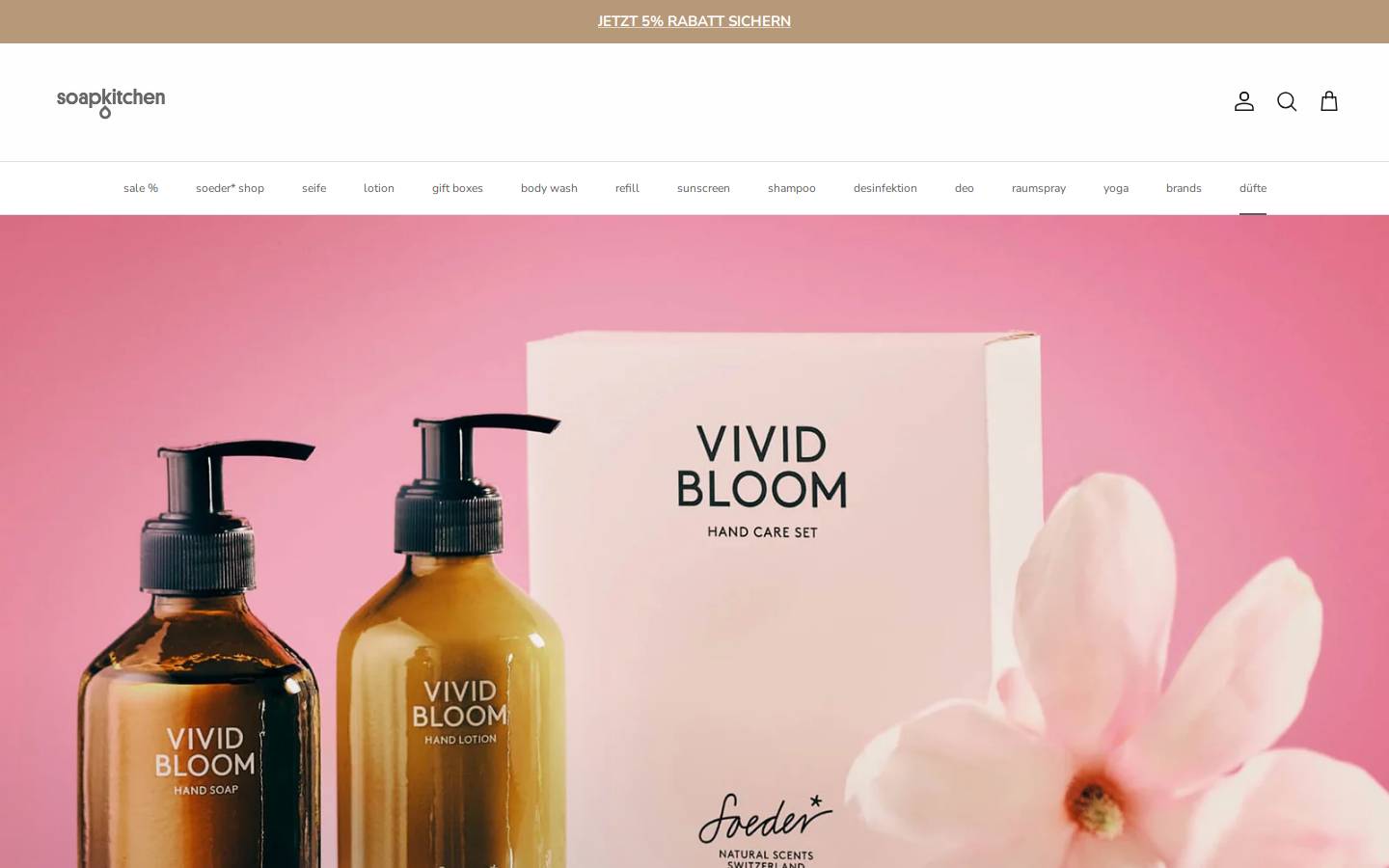 soapkitchen.de homepage screenshot