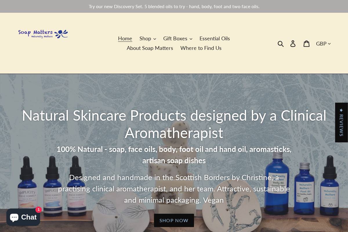 soapmatters.net homepage screenshot